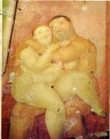Botero, Fernando - Abstract oil painting.